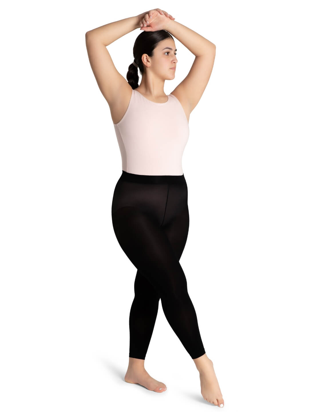 Footless Tight w Self Knit Waist Band