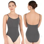Microfiber Princess Seam to Empire Waist Camisole Leotard