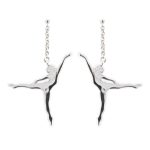 Sterling Silver Ballerina Earrings