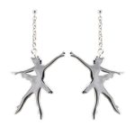Sterling Silver Allonge' Ballerina Earrings