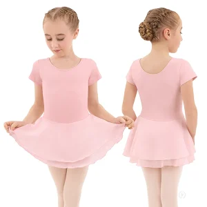 Girls Cotton Lycra® Short Sleeve Dance Dress