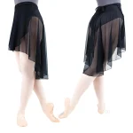 Womens Dramatic Mesh Wrap Skirt